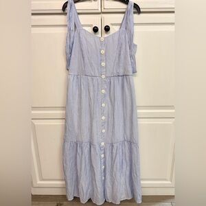 Coastal Blue Maxi Sundress with Button Detail by Just Found Size XL. Very pretty